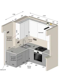 Мебель Вариант Кухни №188 13.11.2024