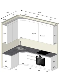 Мебель Вариант Кухни №192 16.11.2024