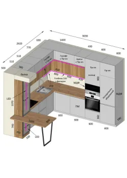 Мебель Вариант Кухни №197 20.11.2024