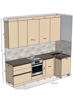 Мебель Вариант Кухни №199 25.11.2024