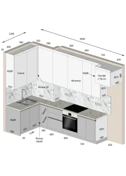 Мебель Вариант Кухни №202 27.11.2024
