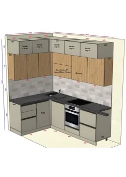 Мебель Вариант Кухни №217 26.12.2024