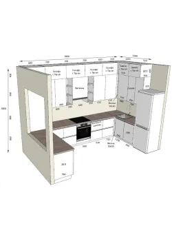 Мебель Вариант Кухни №38 29.11.2023