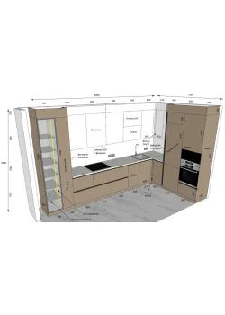 Мебель Вариант Кухни №41 14.11.2023