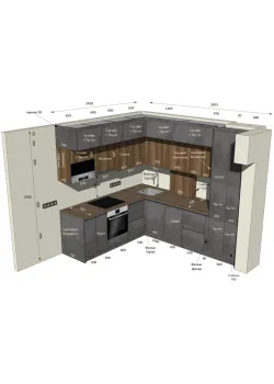Мебель Вариант Кухни №45 08.02.2024