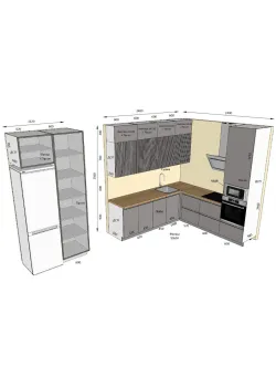 Мебель Вариант Кухни №47 17.10.2023