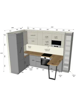 Мебель Вариант Кухни №51 16.02.2024
