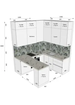 Мебель Вариант Кухни №58 06.03.2024