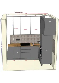 Мебель Вариант Кухни №59 07.03.2024