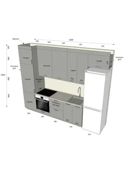 Мебель Вариант Кухни №62 19.03.2024
