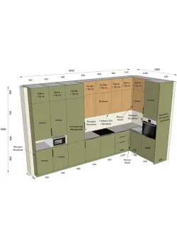 Мебель Вариант Кухни №64 19.04.2024
