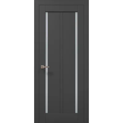Межкомнатные Двери Папа Карло Millenium ML-623 темно-серый супермат ПВХ плёнка-0