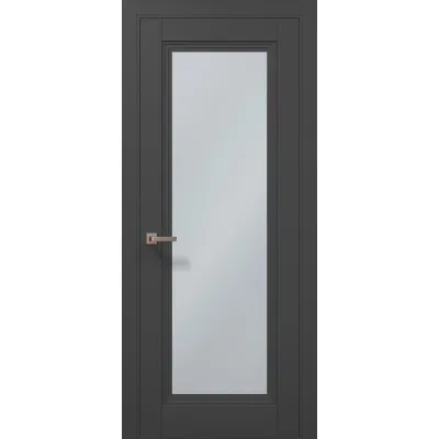 Міжкімнатні Двері Папа Карло Millenium ML-715 темно-сірий супермат ПВХ плівка-0