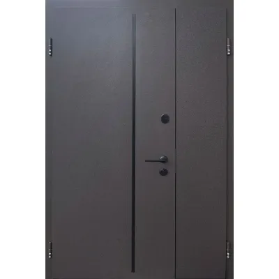 Входные Двери Lama Nautilus Vinorit 1200 оцинкованная сталь с полимерным покрытием RAL 8019/8019 Форт-0