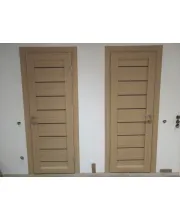 Межкомнатные Двери Leador Doors Neapol Черное стекло ПВХ плёнка