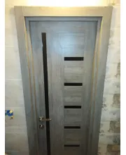 Міжкімнатні Двері Albero TrendDoors Bianca Чорне скло ПВХ плівка Міжкімнатні Двері Albero TrendDoors Bianca Чорне скло ПВХ плівка