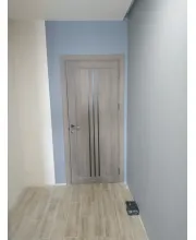 Двери Leador Doors Verona серое дерево Черное стекло Двери Leador Doors Verona серое дерево Черное стекло