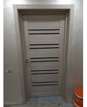 Межкомнатные Двери Leador Doors Sicilia монблан Черное стекло ПВХ плёнка Межкомнатные Двери Leador Doors Sicilia монблан Черное стекло ПВХ плёнка