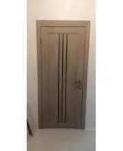 Двери Leador Doors Verona серое дерево Черное стекло Двери Leador Doors Verona серое дерево Черное стекло