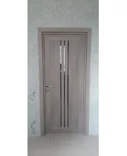 Двери Leador Doors Verona серое дерево Черное стекло Двери Leador Doors Verona серое дерево Черное стекло