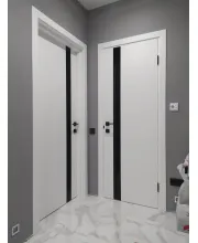 Межкомнатные Двери Leador Doors ASTI GLASS монблан ПВХ плёнка