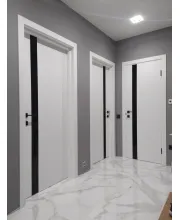 Межкомнатные Двери Leador Doors ASTI GLASS монблан ПВХ плёнка