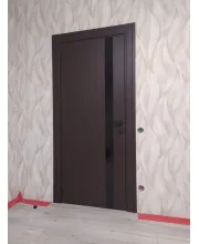 Межкомнатные Двери Darumi Doors Plato Line PTL-04 венге панга Черное стекло Ламинатин Межкомнатные Двери Darumi Doors Plato Line PTL-04 венге панга Черное стекло Ламинатин