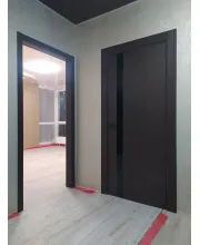 Межкомнатные Двери Darumi Doors Plato Line PTL-04 венге панга Черное стекло Ламинатин Межкомнатные Двери Darumi Doors Plato Line PTL-04 венге панга Черное стекло Ламинатин