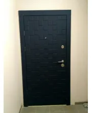 Входные Двери Онтарио софт черный/белый супермат Qdoors