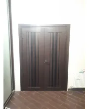 Межкомнатные Двери Darumi Doors Prime венге панга Черное стекло Ламинатин Межкомнатные Двери Darumi Doors Prime венге панга Черное стекло Ламинатин
