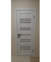 Межкомнатные Двери Darumi Doors Versal дымчастый краст сатин белый Ламинатин