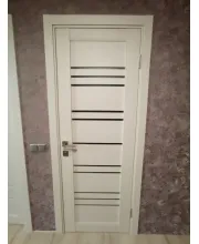 Межкомнатные Двери Darumi Doors Versal дымчастый краст сатин белый Ламинатин