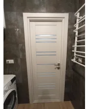 Межкомнатные Двери Darumi Doors Versal дымчастый краст сатин белый Ламинатин