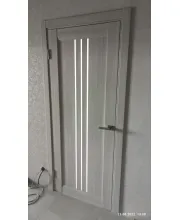 Міжкімнатні Двері Leador Doors Verona Чорне скло ПВХ плівка