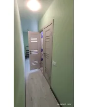 Міжкімнатні Двері Leador Doors Sovana дуб латте Чорне скло ПВХ плівка