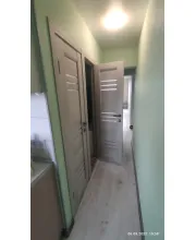 Міжкімнатні Двері Leador Doors Sovana дуб латте Чорне скло ПВХ плівка