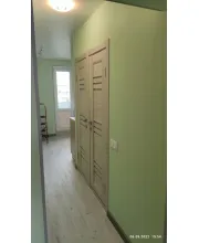 Міжкімнатні Двері Leador Doors Sovana дуб латте Чорне скло ПВХ плівка