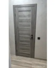Межкомнатные Двери Leador Express Garda Черное стекло ПВХ плёнка Межкомнатные Двери Leador Express Garda Черное стекло ПВХ плёнка