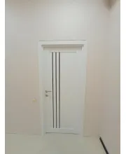 Межкомнатные Двери Leador Express Belluno Черное стекло ПВХ плёнка