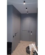 Межкомнатные Двери Dooris Alu Graffiti A08 Черное стекло Краска
