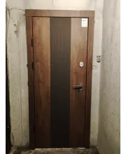 Входные Двери Премиум Люксор спил дерева коньячный Qdoors