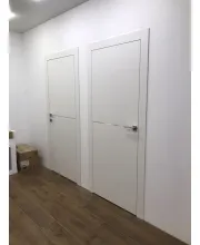 Межкомнатные Двери Dooris Alu Graffiti A08 Черное стекло Краска