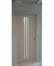 Міжкімнатні Двері Leador Doors Verona Чорне скло ПВХ плівка