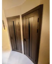 Міжкімнатні Двері StilDoors ARIZONA Чорне скло ПВХ плівка Міжкімнатні Двері StilDoors ARIZONA Чорне скло ПВХ плівка