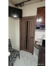 Межкомнатные Двери Korfad Florence FL-03 Черное стекло ПВХ плёнка