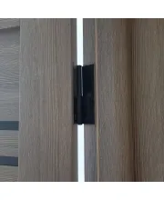 Міжкімнатні Двері Leador Doors Compania Чорне скло ПВХ плівка