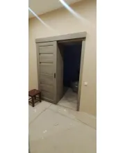 Міжкімнатні Двері Leador Doors Cremona білий матовий Чорне скло ПВХ плівка