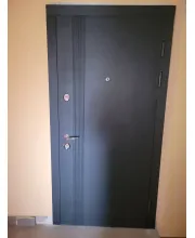 Входные Двери МОДЕЛЬ К-612 172 Графит матовый / Белый супермат Булат Входные Двери МОДЕЛЬ К-612 172 Графит матовый / Белый супермат Булат