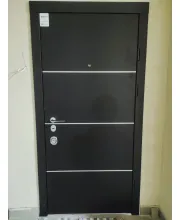 Входные Двери Авангард Горизонт-AL венге темный Qdoors Входные Двери Авангард Горизонт-AL венге темный Qdoors