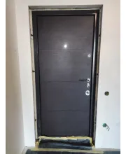 Входные Двери Авангард Горизонт-AL венге темный Qdoors Входные Двери Авангард Горизонт-AL венге темный Qdoors